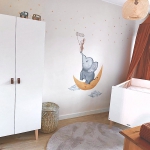 Muurschildering babykamer